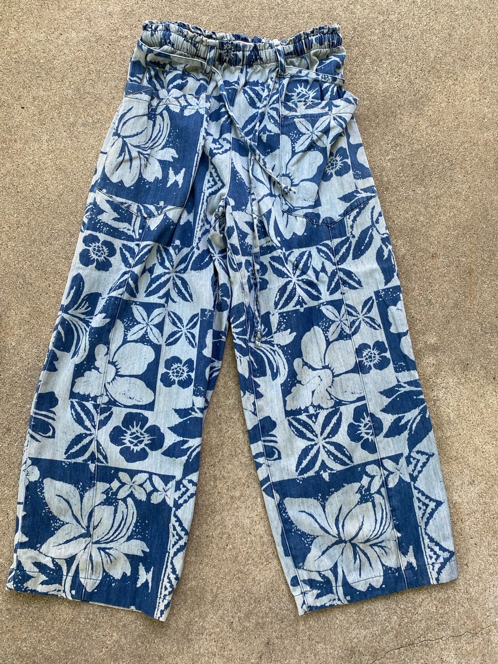 We The Free Mirage Printed Pull Jeans Wide-Leg Pants